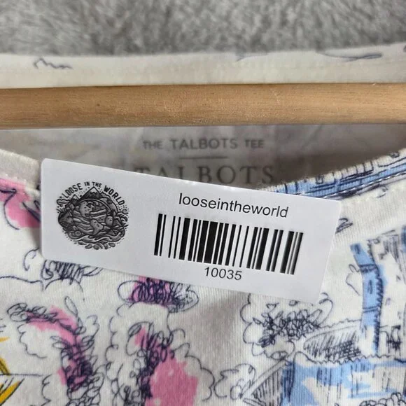 Talbots Paris Scenes Graphic Tee, Medium - Picture 2 of 6
